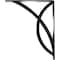 Ekena Millwork Miller Wrought Iron Bracket, (Triple center brace), Antiqued Pewter 2"W x 12"D x 15"H BKTM02X12X15TMIAPW - alternate 2
